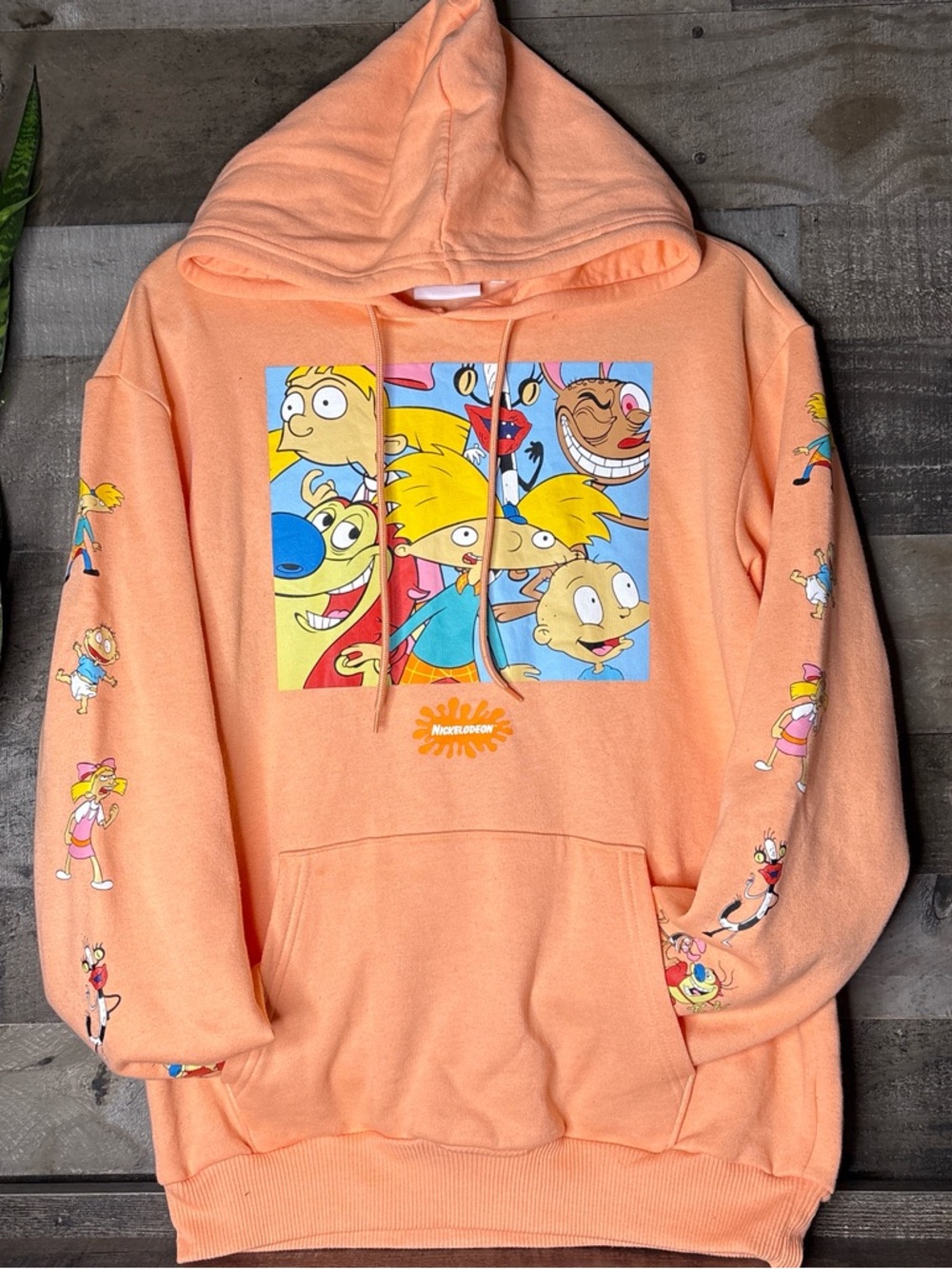 Nickelodeon Peach Hey Arnold! Character Panel Hoodie